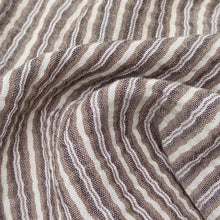 Charger l'image dans la galerie, 0,5 verge de double gaze en coton biologique – Rayures expresso 100 % coton de 132 cm de large

