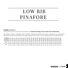 Load image into Gallery viewer, PDF Low Bib Pinafore Pattern - Sewing Therapy
