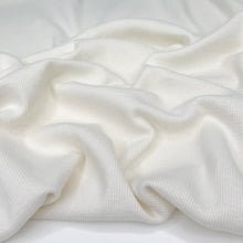 Load image into Gallery viewer, 1/2 Yard SOFT WAVE Rib Knit Cotton Blend - Vanilla 52&quot; Wide
