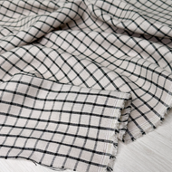 1/2 Yard Ethereal Grid Linen - Natural 54