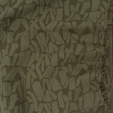 Load image into Gallery viewer, 1/2 Yard Terrazzo Linen Blend Jacquard - Olive 50&quot; Wide
