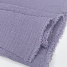 Load image into Gallery viewer, 1/2 Yard Organic Cotton Double Gauze - Grape Cotton 100% 52&quot; Wide
