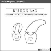 Load image into Gallery viewer, [PATTERN INTRO SALE 25%] PDF Bridge Bag Pattern - Sewing Therapy
