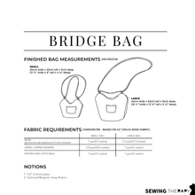 Load image into Gallery viewer, [PATTERN INTRO SALE 25%] PDF Bridge Bag Pattern - Sewing Therapy
