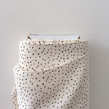 Load image into Gallery viewer, 1/2 Yard Viscose Rayon - Dots in Vanilla 52" Wide
