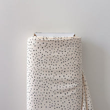 Load image into Gallery viewer, 1/2 Yard Viscose Rayon - Dots in Vanilla 52" Wide
