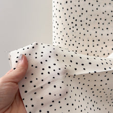 Load image into Gallery viewer, 1/2 Yard Viscose Rayon - Dots in Vanilla 52" Wide
