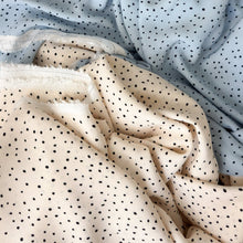 Load image into Gallery viewer, 1/2 Yard Viscose Rayon - Dots in Vanilla 52" Wide
