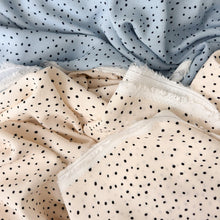Load image into Gallery viewer, 1/2 Yard Viscose Rayon - Dots in Vanilla 52" Wide
