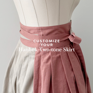 [CUSTOM] Two-Tone Hanbok Wrap Skirt