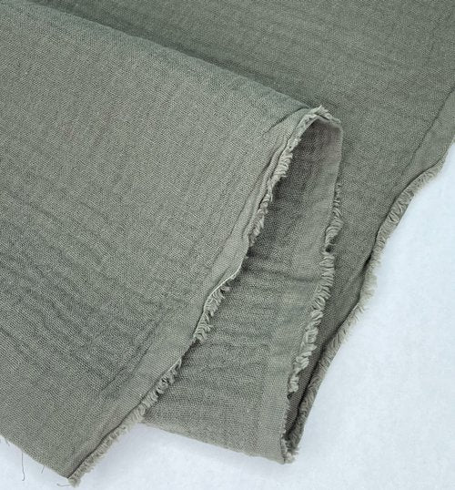 1/2 Yard Organic Cotton Double Gauze - Eucalyptus Cotton 100% 52