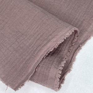 1/2 Yard Organic Cotton Double Gauze - Taupe Cotton 100% 52