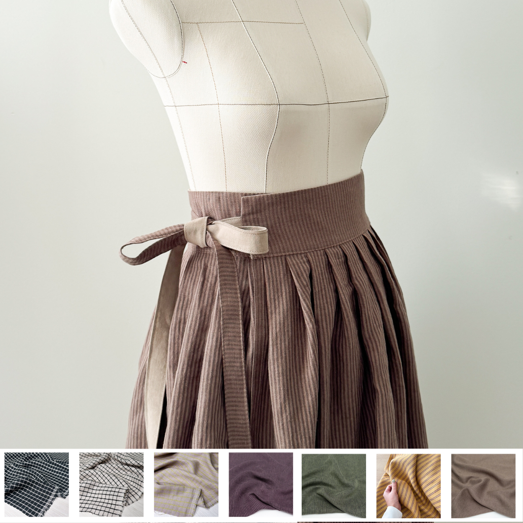[HANDMADE] Ethereal Linen Hanbok Wrap Skirt - 7 Colours