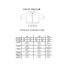 Load image into Gallery viewer, [HANDMADE] Faux Collar Tucked Version Shirt - Glen Check Linen XS - 3XL
