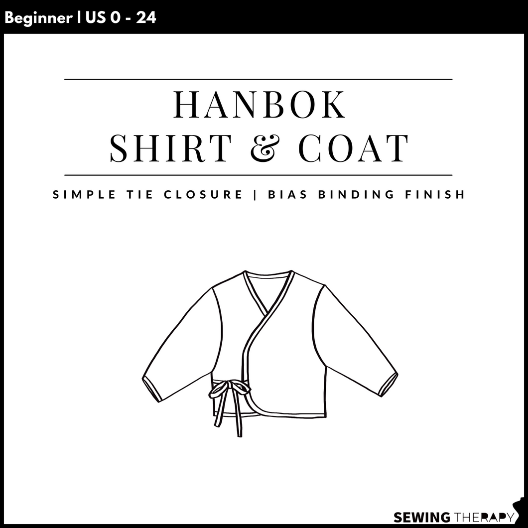 [NEW PATTERN SALE 35% OFF] PDF Hanbok Shirt and Coat Pattern - Sewing Therapy