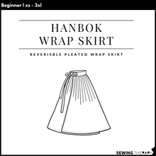 Load image into Gallery viewer, PDF Hanbok Wrap Skirt Pattern - Sewing Therapy
