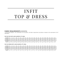 Charger l'image dans la galerie, PDF Infit Top &amp; Dress Pattern - Sewing Therapy

