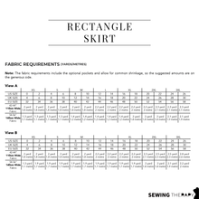 Load image into Gallery viewer, [INTRO SALE ~35% OFF] PDF Rectangle Skirt Pattern - Sewing Therapy
