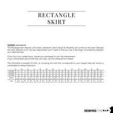Load image into Gallery viewer, [INTRO SALE ~35% OFF] PDF Rectangle Skirt Pattern - Sewing Therapy
