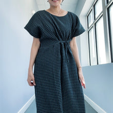 Load image into Gallery viewer, [HANDMADE] Tie Dress - Double Gauze in Midnight Gingham XS - L
