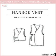 Charger l&#39;image dans la galerie, :: FREE ::  PDF Hanbok Vest BAEJA - Sewing Therapy
