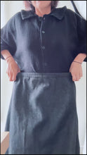 Load and play video in Gallery viewer, 1/2 Yard Organic Cotton Double Gauze - Black Cotton 100% 52" Wide
