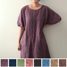 Load image into Gallery viewer, [HANDMADE] Infit Dress - Real Linen 8 Colours XL - 3XL
