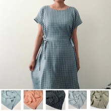 Load image into Gallery viewer, [HANDMADE] Tie Dress - Double Gauze 5 Colours XL - 3XL
