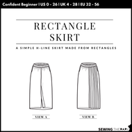 Patron PDF de jupe droite - Sewing Therapy