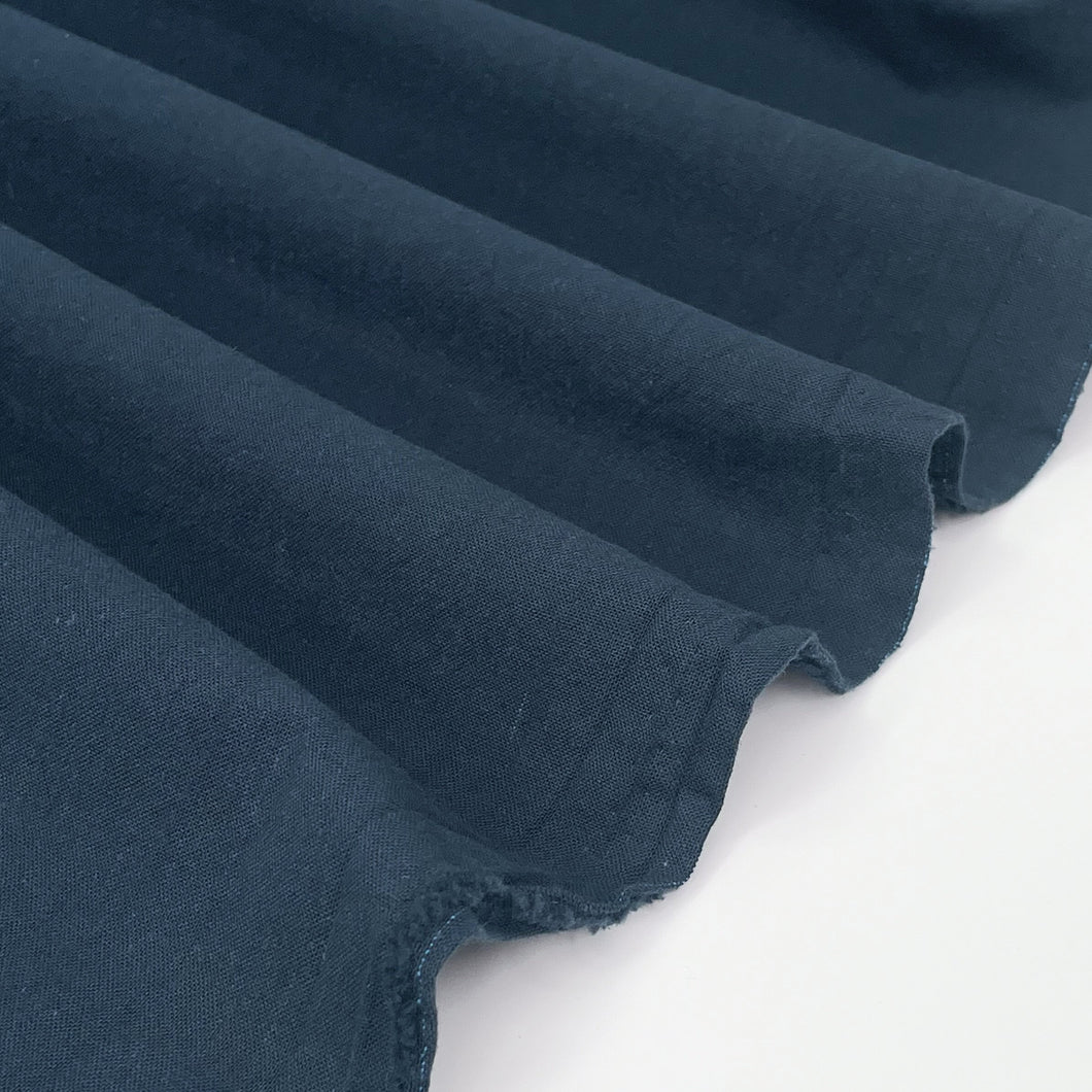 1/2 Yard Sand Wash Finish Cotton - 5 Navy from Serene Collection 62