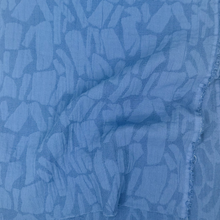 Load image into Gallery viewer, 1/2 Yard Terrazzo Linen Blend Jacquard - Denim 50" Wide
