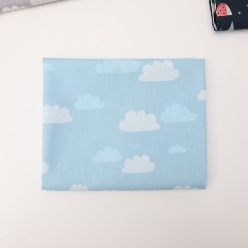 1/2 Yard Summer Skies Summer Clouds - Sky Blue by Alijt Emments for Cotton + Steel Cotton 100% 44