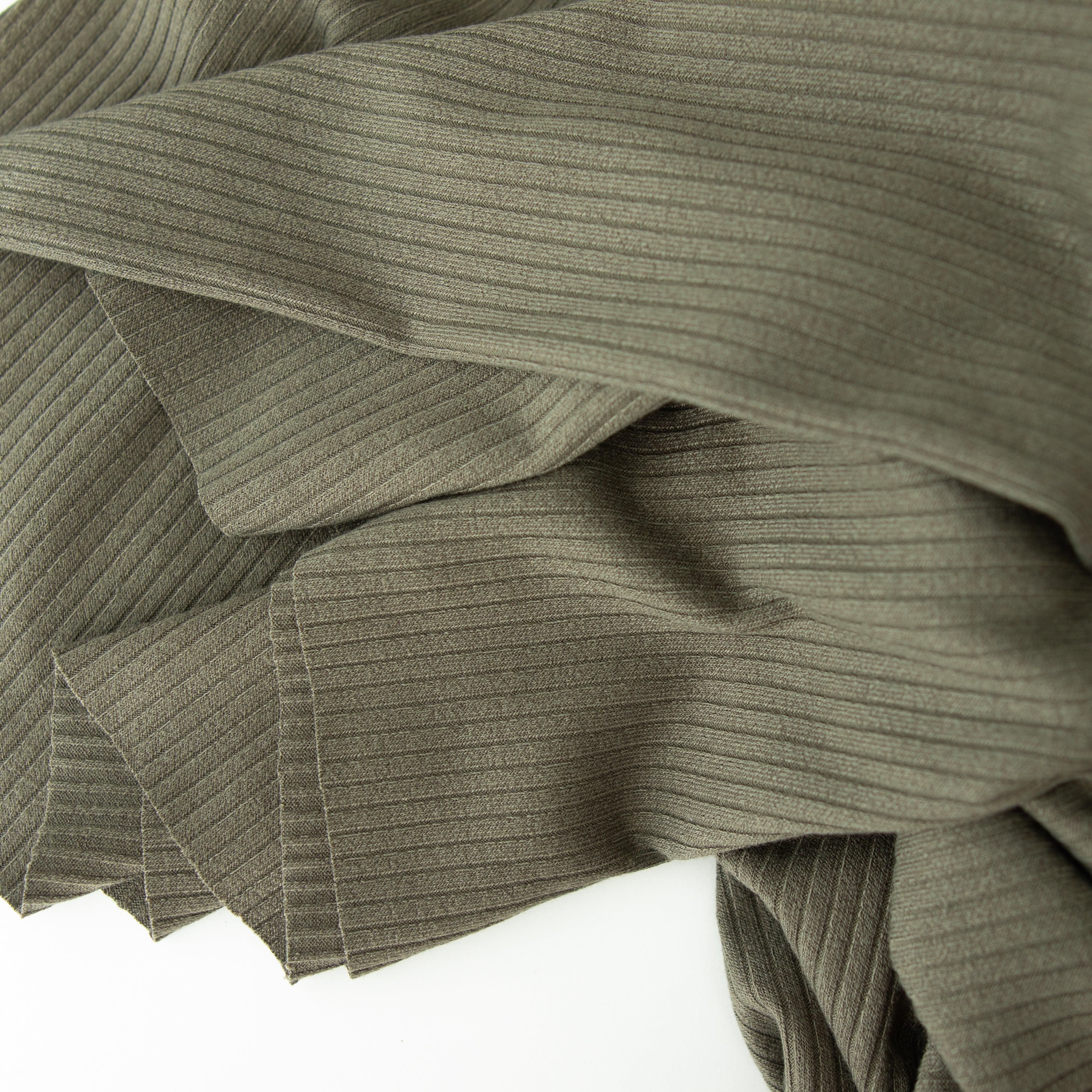 1/2 Yard Rib Knit Rayon Blend (Poly 70 Rayon 27 Spandex 3) - Army 48 Wide  – Two O Nine Fabric