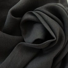 Charger l&#39;image dans la galerie, 1/2 Yard FW LINEN - Sand Washed Heavy Linen Twill - Black 54&quot; Wide - Two O Nine Fabric
