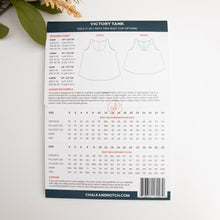 Load image into Gallery viewer, Victory Tank  - Chalk and Notch Sewing Pattern (Printed) - Size 00-30 - Two O Nine Fabric
