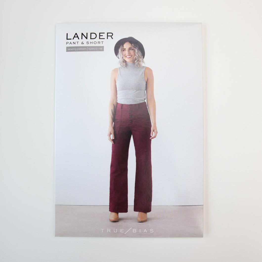 Lander Pant and Short - True Bias Pattern (Printed) - Size 0-18 - Two O Nine Fabric
