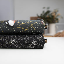 Charger l&#39;image dans la galerie, 1/2 Yard COSMIC SEA GALAXY - Black - Cotton + Steel Cotton 100% 44&quot; Wide - Two O Nine Fabric
