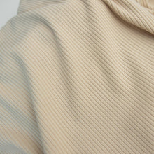 Load image into Gallery viewer, 1/2 Yard Sweet Sugar Rib Knit Cotton Blend (Poly 71 Cotton 24 Spandex 5) - Oatmeal Beige 47&quot; Wide - Two O Nine Fabric
