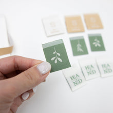 Load image into Gallery viewer, LEAF Sewing Labels - THE BASIC from Sewing Therapy (10 Labels in each envelope) - Two O Nine Fabric
