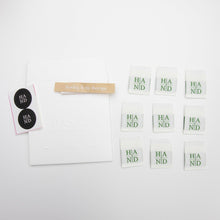 Load image into Gallery viewer, HAND Sewing Labels - THE BASIC from Sewing Therapy (10 Labels in each envelope) - Two O Nine Fabric

