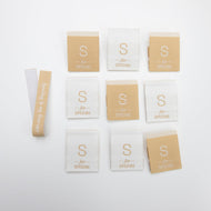 S For SPECIAL Sewing Labels - THE BASIC from Sewing Therapy (10 Labels in each envelope) - Two O Nine Fabric
