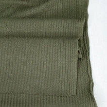 Charger l&#39;image dans la galerie, 1/2 Yard Rib Knit Rayon Blend (Poly 70 Rayon 27 Spandex 3) - Army 48&quot; Wide - Two O Nine Fabric
