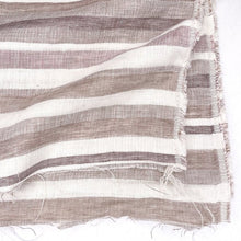 Load image into Gallery viewer, 1/2 Yard Stripe Yarn Dyed Linen Cotton Jacquard - Natural 54&quot; Wide
