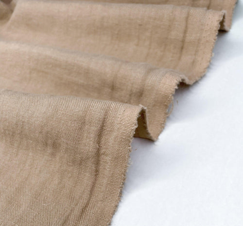 1/2 Yard FW LINEN - Sand Washed Heavy Linen Twill - Fawn 54