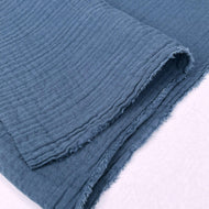 1/2 Yard Organic Cotton Double Gauze - Denim Cotton 100% 52
