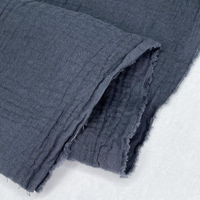 1/2 Yard Organic Cotton Double Gauze - Smoke Cotton 100% 52