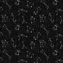 Charger l&#39;image dans la galerie, 1/2 Yard COSMIC SEA GALAXY - Black - Cotton + Steel Cotton 100% 44&quot; Wide - Two O Nine Fabric
