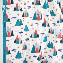 Load image into Gallery viewer, 1/2 Yard Summer Skies Mountain Skies - Aqua by Alijt Emments for Cotton + Steel Cotton 100% 44&quot; Wide - Two O Nine Fabric
