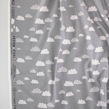 Load image into Gallery viewer, 1/2 Yard Summer Skies Summer Clouds - Grey by Alijt Emments for Cotton + Steel Cotton 100% 44&quot; Wide - Two O Nine Fabric
